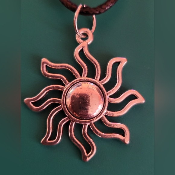 Stainless Steel Sun Necklace - Picture 1 of 4
